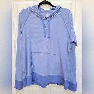 Kuhl Womens Stria Pullover Hooded Striped Sweater Size XL